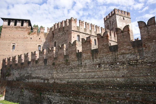 Old castle walls in Verona