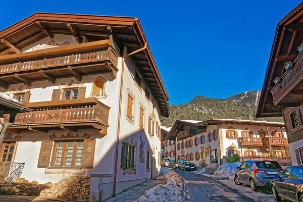 Enchanting Bavarian-styled houses in Garmisch-Partenkirchen