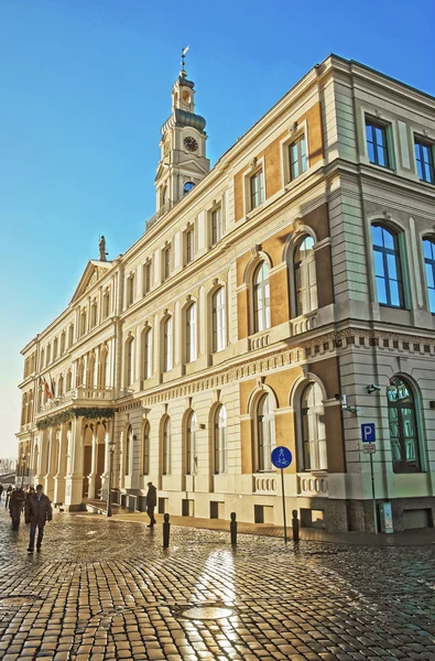 City council in the Old city of Riga in Latvia