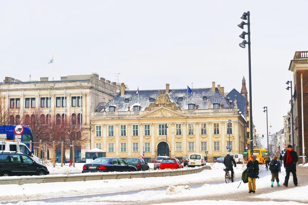 French Ambassy at King New Square in winter Copenhagen