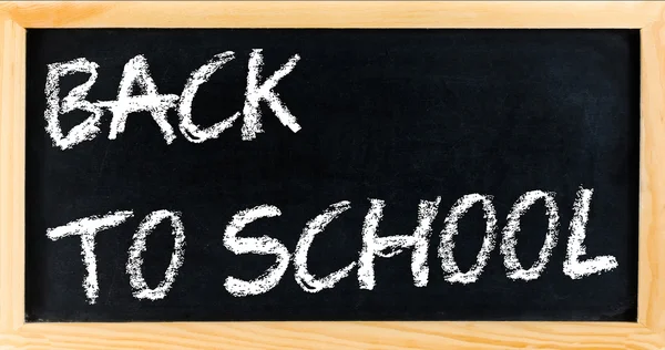 Blackboard frame with written back to school, school education concept