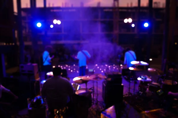 Blur or Defocus Background of Music Band Perform