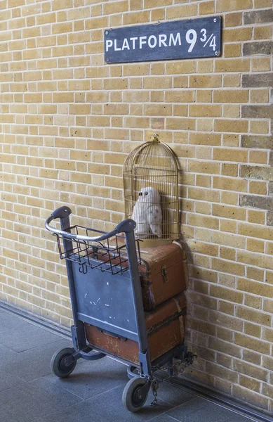 The Harry Potter Platform 9 and Three Quarters at Kings Cross Station
