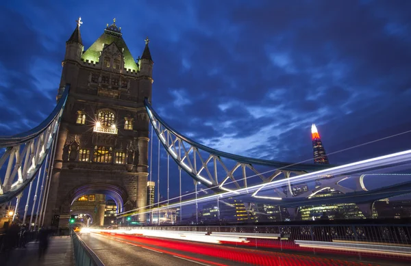 Tower Bridge Light Trails and the Shard