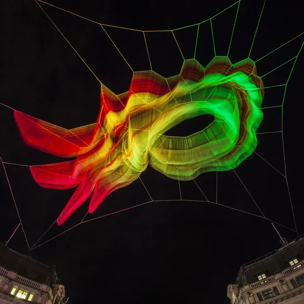 Light Sculpture at Oxford Circus in London