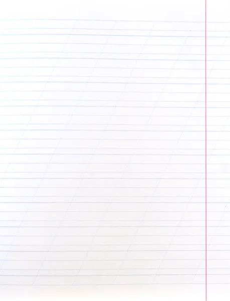 Blank lined notebook sheet (with diagonal lines and red margin)
