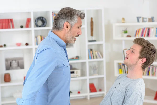 Father and son having argument