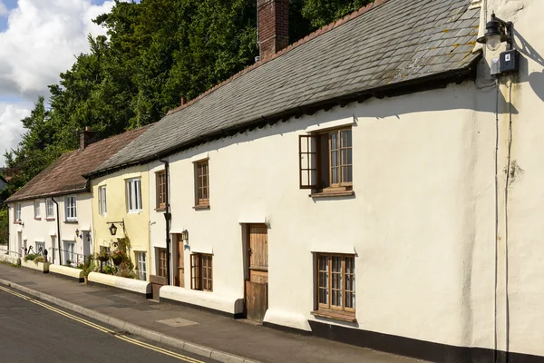 Row of stone cottages at Minehead, Somerset
