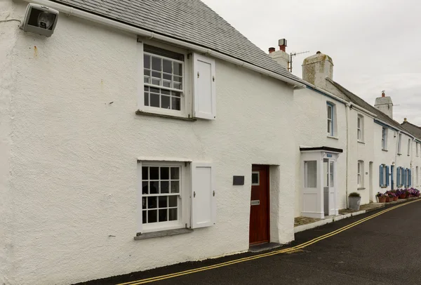 Old stone cottages at St. Mawes, Cornwall