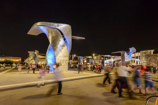 Night at Italia square , EXPO 2015 Milan