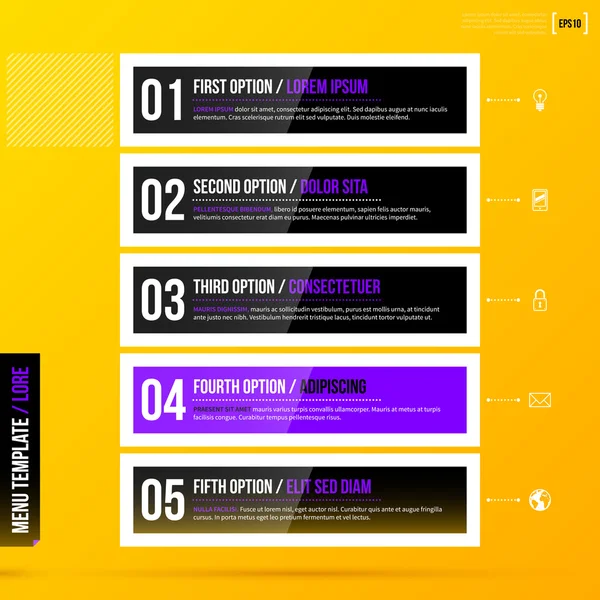 Sequence template on bright yellow background