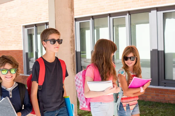 Kids walking at School Campus