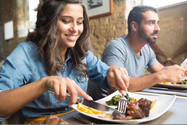 Couple having lunch