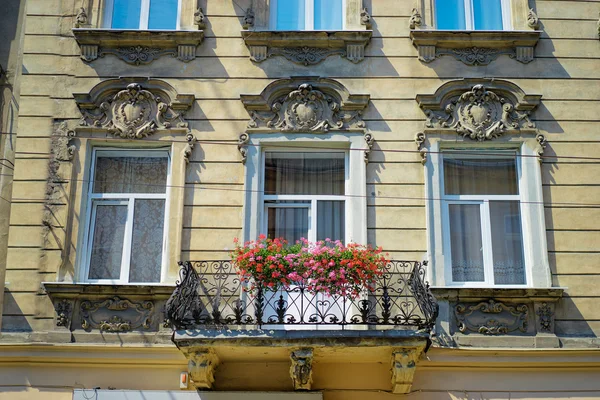 Facade of old European building