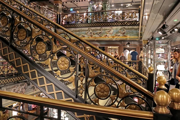 Inside a luxury store in Paris