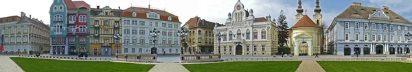 Panoramic view with historical buildings in Union Square, Timiso