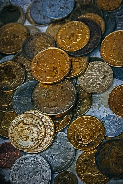 Old photo with old coins 2