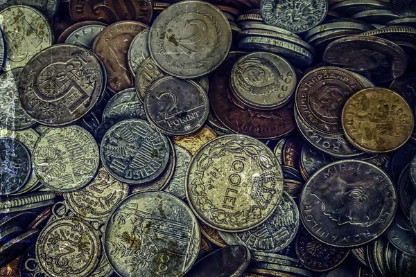 Old photo with old coins 7