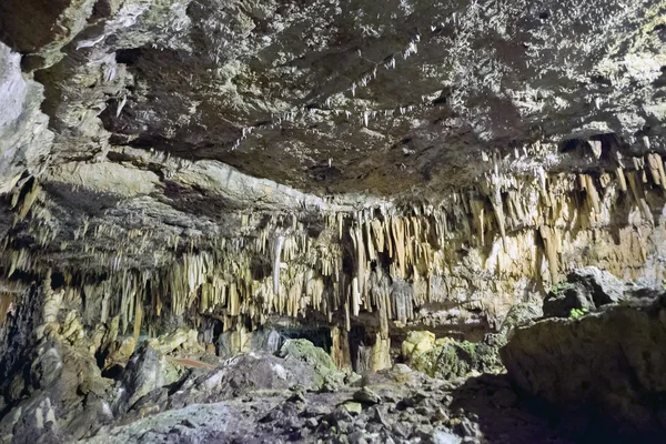 Drogarati limestone cave formations on Kefalonia island, Greece