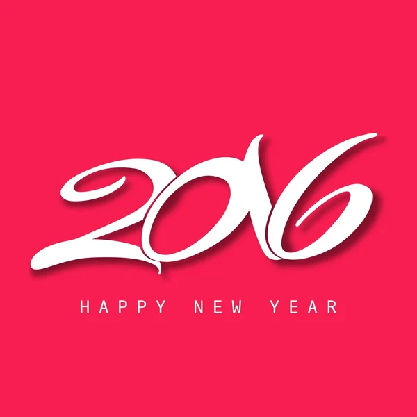 New year 2016 greeting card