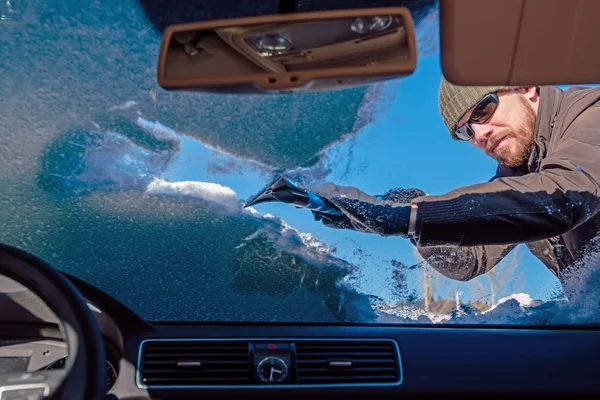 Cleaning Car From Snow