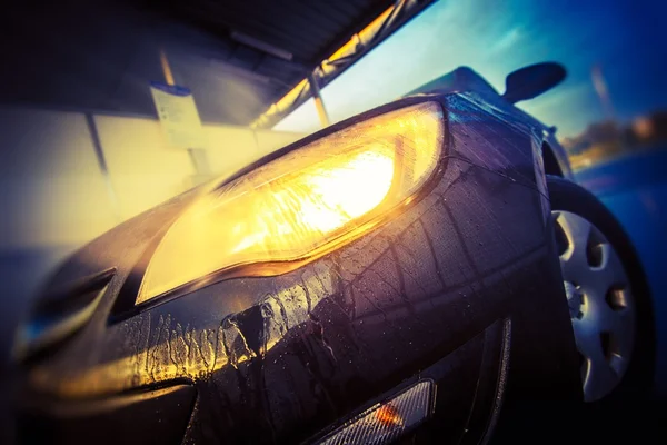 Washing Car Closeup