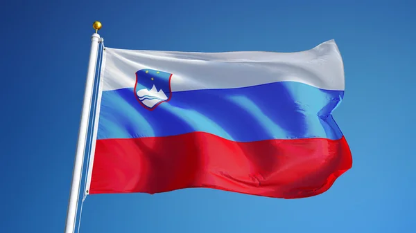 Slovenia flag, isolated with clipping path alpha channel transparency
