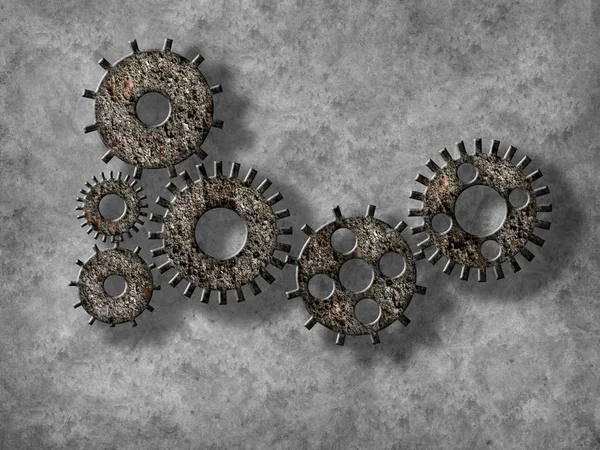 Gear wheel elements, Organization business concept
