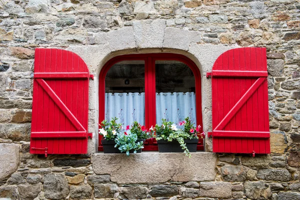 Window in old stone house France