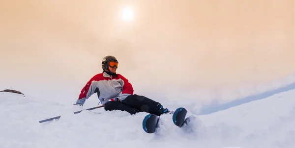 Skier, extreme winter sport