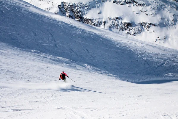 Skier, extreme winter sport