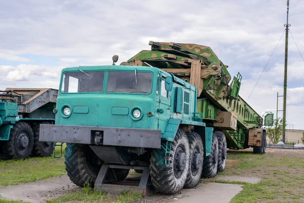 Large truck with missle carrier