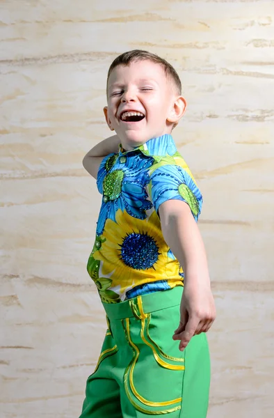 Young Boy Dancing and Snapping Fingers