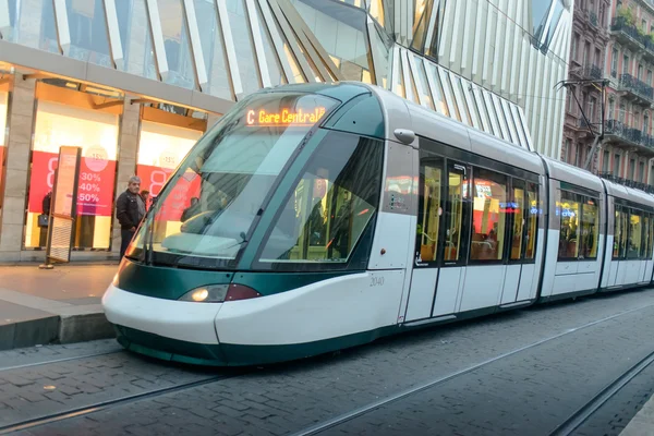 Urban modern tram