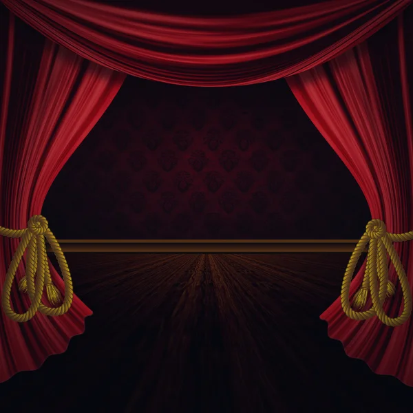 Red Curtains Stage