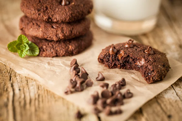 Double chocolate chip cookies