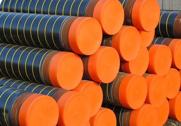 Plastic pipes and conduits for transporting gas
