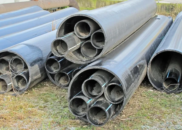 Plastic pipes for transporting water and gas