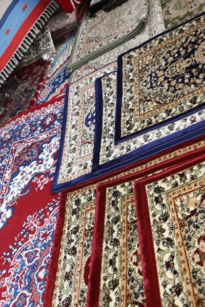 Oriental carpets for sale in the shop of rugs