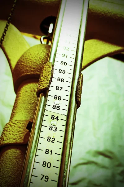 Long measuring rod of an old Pediatric scales to measure