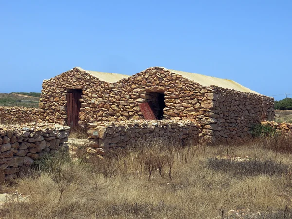 Peasant houses made of stone in Lampedusa Italy
