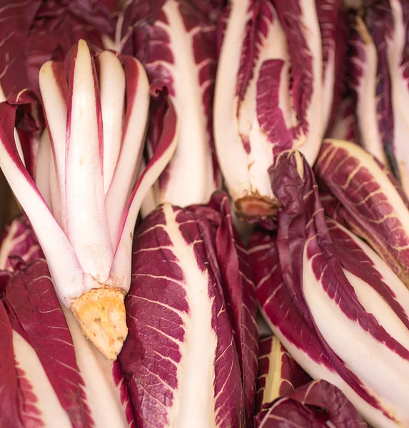 Red radicchio for sale fresh from the grocery store