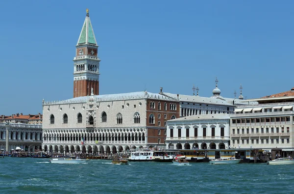 Venice, VE - Italy. 14th July, 2015:  Doge's Palace and the Bell