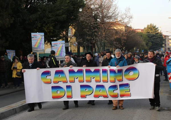 Vicenza (VI) Italy. 1st January 2016. Peace March Bishop of the