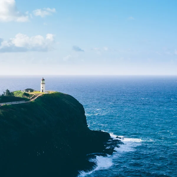 Landscape view of Kilauea lighthouse on Kauai