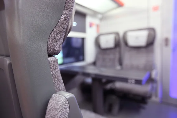 Emtpy interior of the train