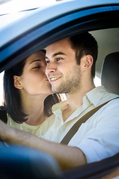 Happy life - couple in car