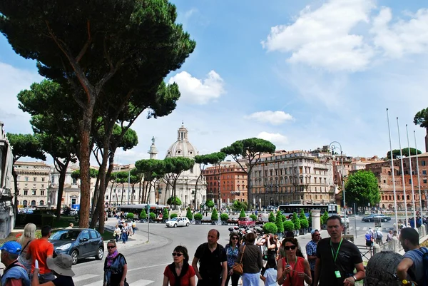Tourists in Rome city on May 29, 2014