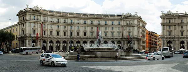 View of Rome city Piazza della Reppublica on June 1, 2014