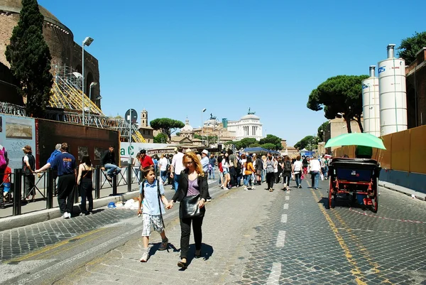 Rome city life. View of Rome city on June 1, 2014